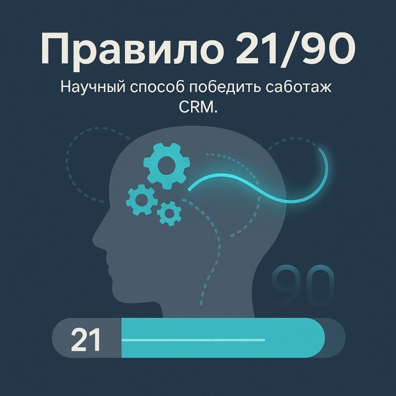 Правило 21/90: Как заставить сотрудников работать в CRM и победить саботаж