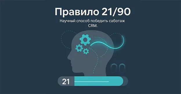 Правило 21/90: Как заставить сотрудников работать в CRM и победить саботаж