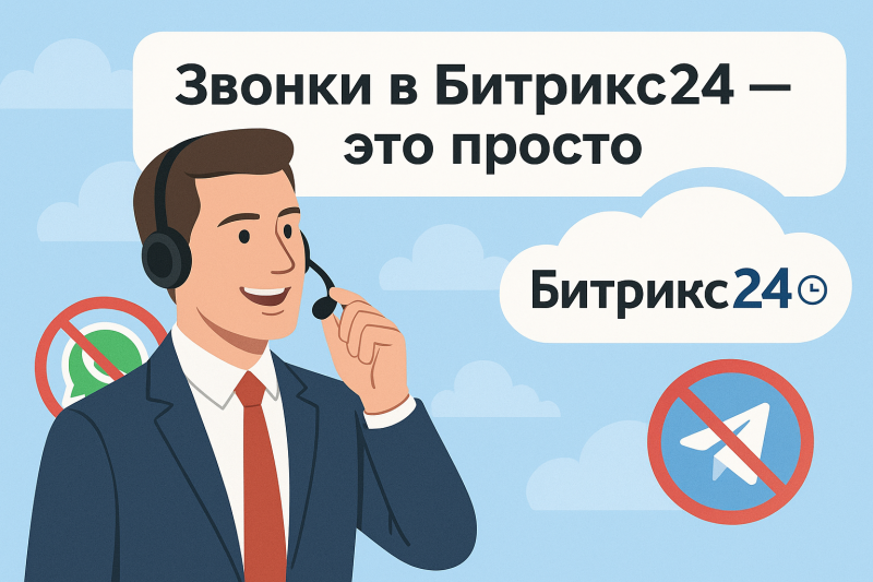 Альтернатива звонкам через WhatsApp и Telegram — видеозвонки в Битрикс24
